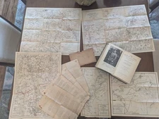 World War I Campaign Maps 1918, Lot Of 5,Book 1920,History Of 4th Division,Great