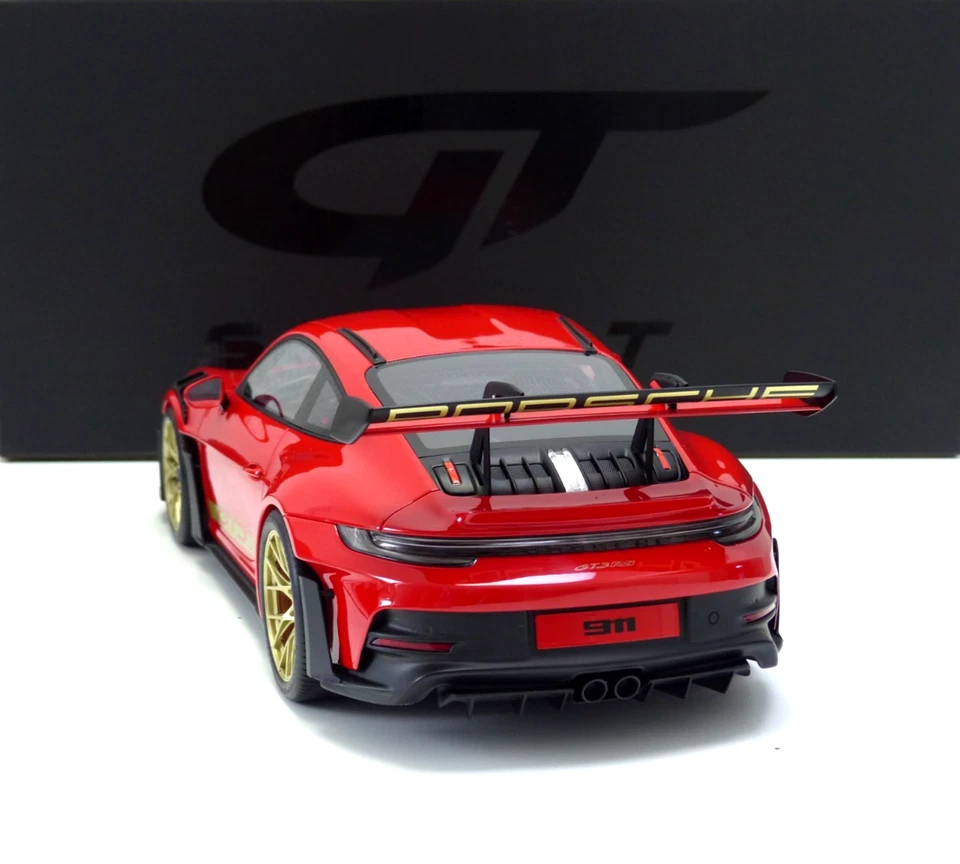 Porsche 911 (992) GT3 RS Coupe 2021 red / gold wheels 1:12 GT939 GT-SPIRIT - Bild 4 von 4