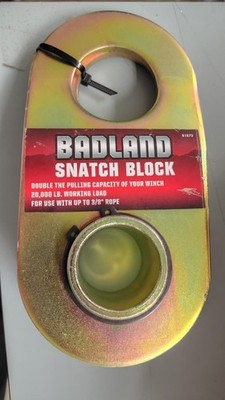 10 Ton Badland Snatch Blocks Double Pulling Power-USA For 3/8  Rope