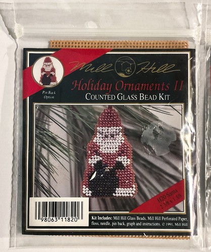 2 Mill Hill Perlen Sets Weihnachten Jack in the Box & Weihnachtsmann Ornament Anzeige lesen - Bild 3 von 4