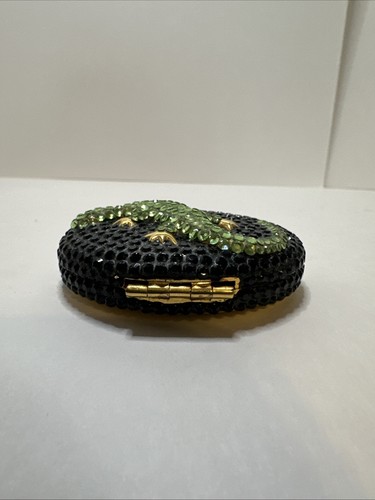 ESTEE LAUDER LUCIDITY POWDER COMPACT RHINESTONE CRYSTAL LIZARD SALAMANDER USA - Picture 11 of 16