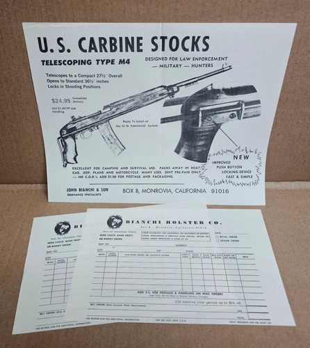 Bianchi Holster 1967-68 Katalog - Monrovia, California - Pistolengürtel Leder - Bild 7 von 7