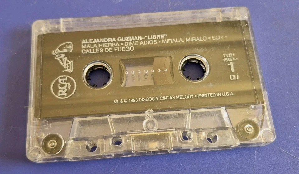 Alejandra Guzman, Libre, 1993 Discos y Cintas Melody, Cassette Tape - Image 3 of 4
