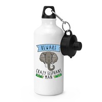 Beware VerrüCkt Elefant Mann Sports GeträNkeflasche Zelten - Lustig Tier Scherz