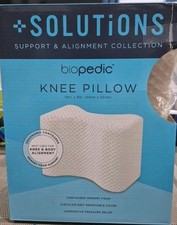 Solutions Biopedic Memory Foam Knee Pillow Side Sleeper Sciatica Pain Relief .