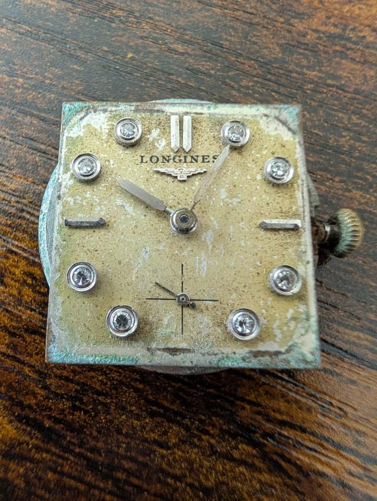 VINTAGE LONGINES DIAMOND DIAL AND MOVEMENT FOR PARTS/REPAIRS | eBay