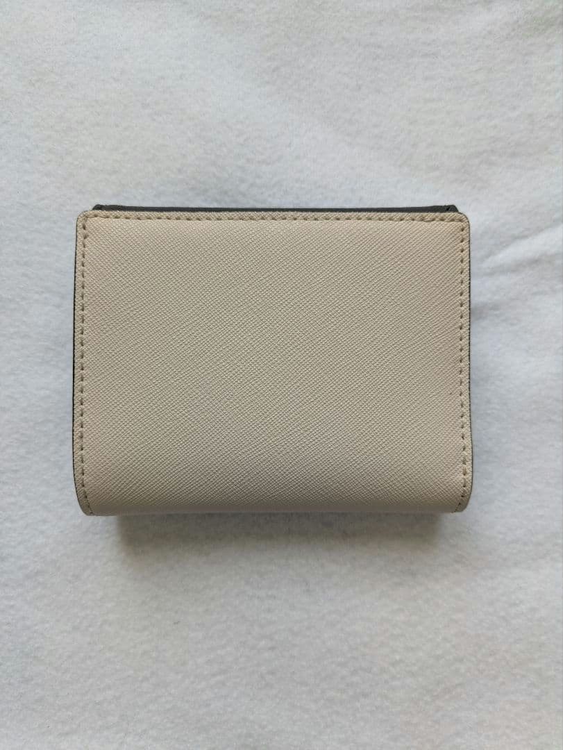 kate spade new york Tri-Fold Wallet Mini Off-White Black Used✨ thumbnail 6
