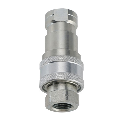 3/8" NPT Hydraulic Quick Connect Coupler ISO B 7241 Male & Female - Picture 10 of 11