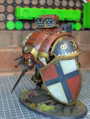 Imperial knight errant, Very custom, LED eyes, Warhammer 40k