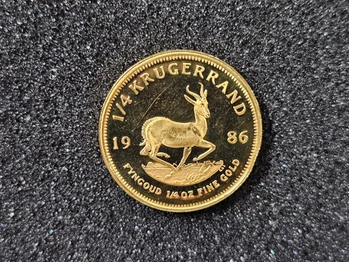 Photo of a 1986 Gold Krugerrand 1/4 oz from an eBay listing that sold on May 6, 2026