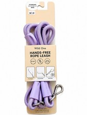 Wild One Adjustable Hands-Free Standard Rope Leash Lilac Color 8,5 ft BRAND NEW