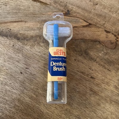 RARE Vintage Dr West s Miracle tuft  Denture Toothbrush
