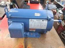 WorldWide Electric Corp. Open Drip Proof Motor OCCP5-18-184JM 5HP 12.4/6.2 Amps