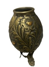 Vintage Yerba Mate Cup Marked 18Kt