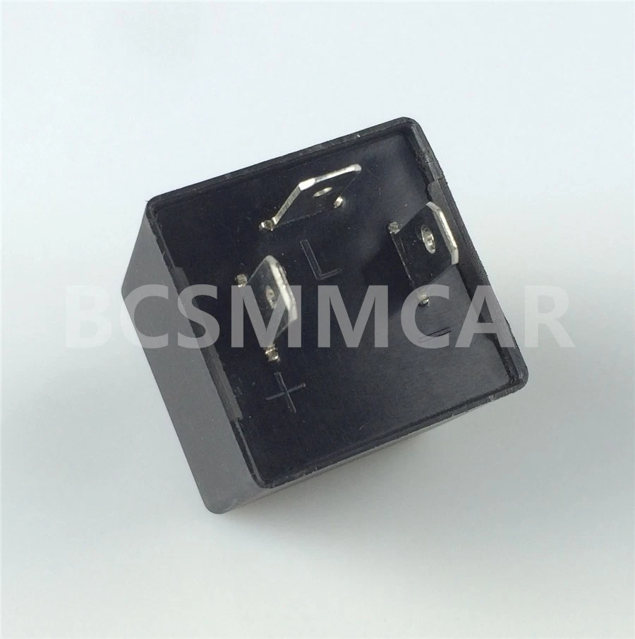 3Pin Motorcycle LED Flasher Relay Fix Turn Signal Blinker Light Adjustable Speed Foto 4 de 4