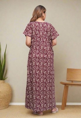 100 cotton nightgown medium new indian nighty for women maxi dress night  dress | eBay