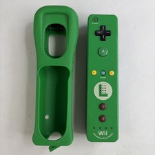 Wii Remote Nintendo Wii Motion Plus Inside Controller Luigi Green  Blue