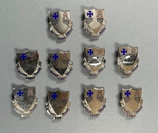 Army Pin Back 112th Infantry Regiment DI DUI Unit Crest Lot of 10