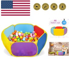 Kids Ball Pit Large Pop Up Childrens Ball Pits Tent for Toddlers Playhouse Ba...