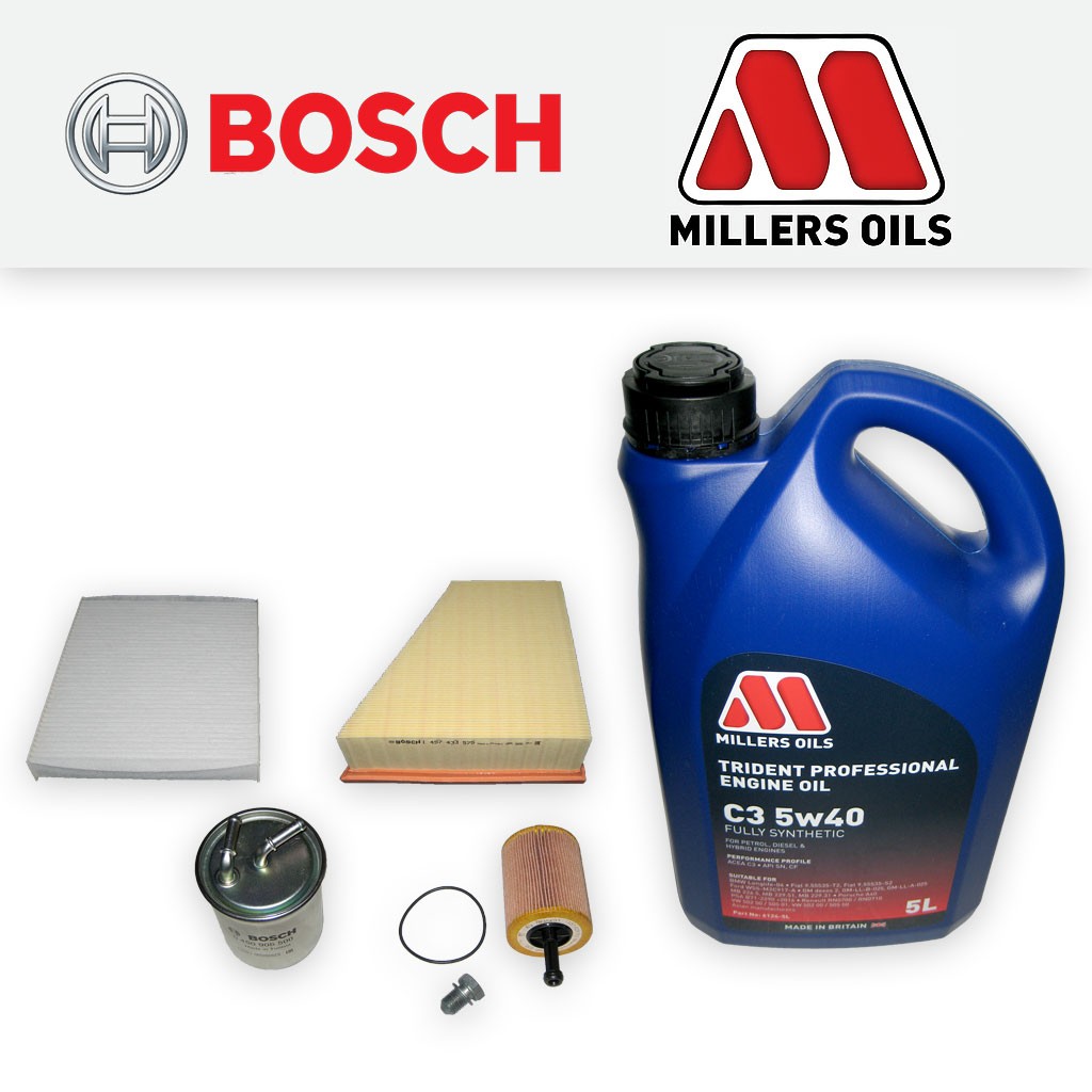 SERVICE KIT SEAT IBIZA (6L) 1.4 TDI BNM OIL AIR FUEL CABIN FILTER +OIL 2005-2009