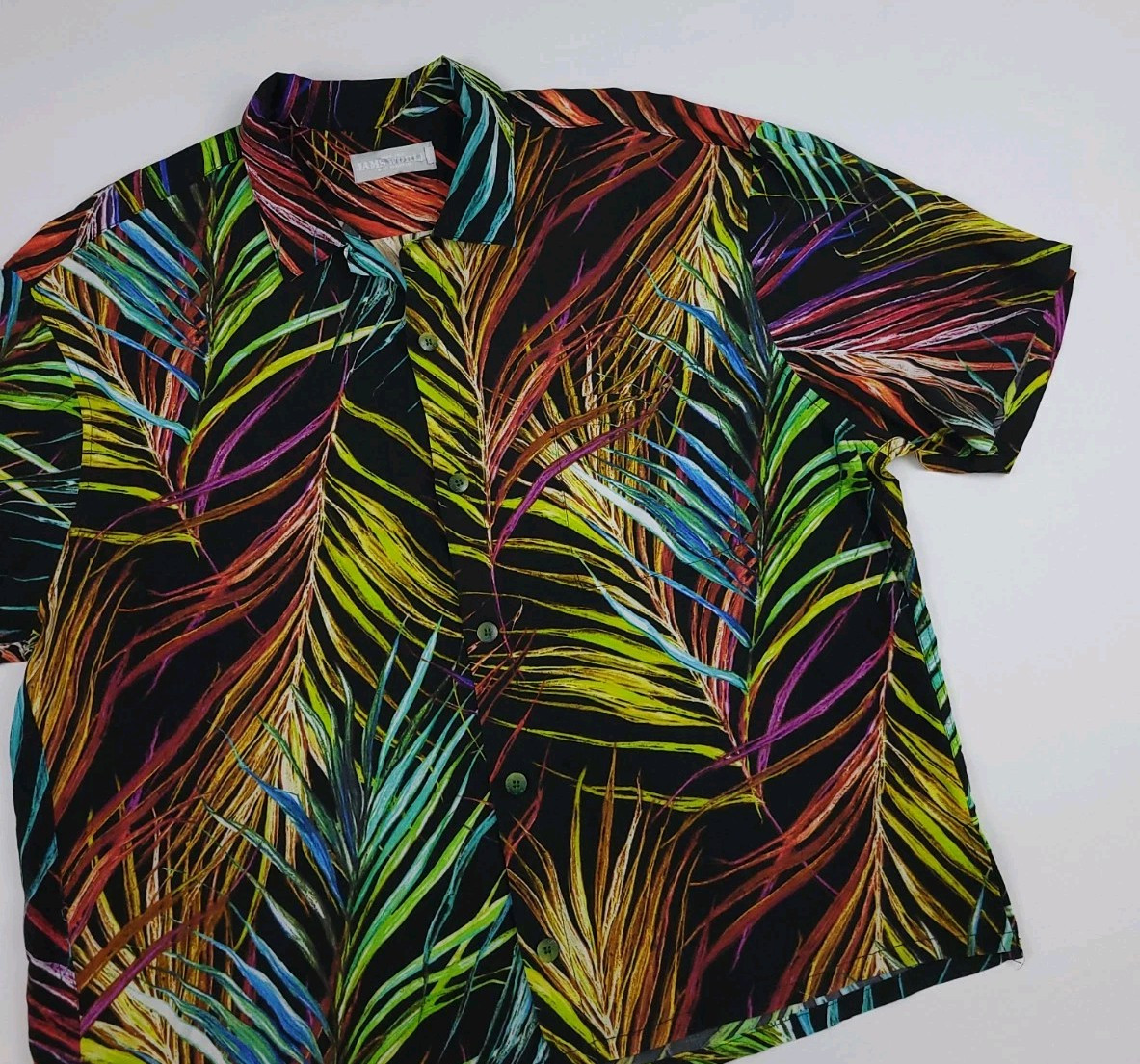 Jams World Multicolor Abstract Pattern Rayon Shir… - image 2