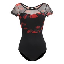 Women  s Camisole Short Sleeve Dance Leotards Print Piece Ballet Leotards for ...