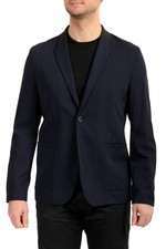 Hugo Boss Men's "Joey1831" Blue Wool Two Button Sport Coat Blazer US 38R IT 48R