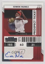 2022 Panini Chronicles Contenders Prospect Ticket Edwin Nunez #PT-EN Auto 5c2