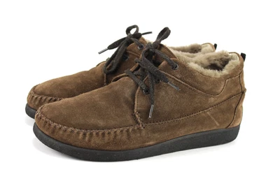 Helvesko Gr.42 Herren Komfort Halbschuhe Stiefel Wildleder  Lammfell  TOP  L 746 - Bild 1 von 4