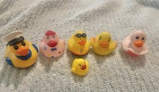 Lot Of 6 Rubber Duckies