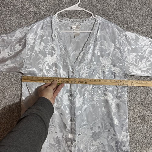 Vintage 80s Adonna Nightgown Womens Medium Lace Romantic Vintage Floral Lingerie - Picture 3 of 6
