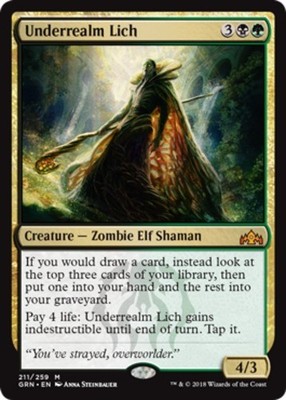 1x Underrealm Lich Moderate Play MTG Magic - Kid Icarus -