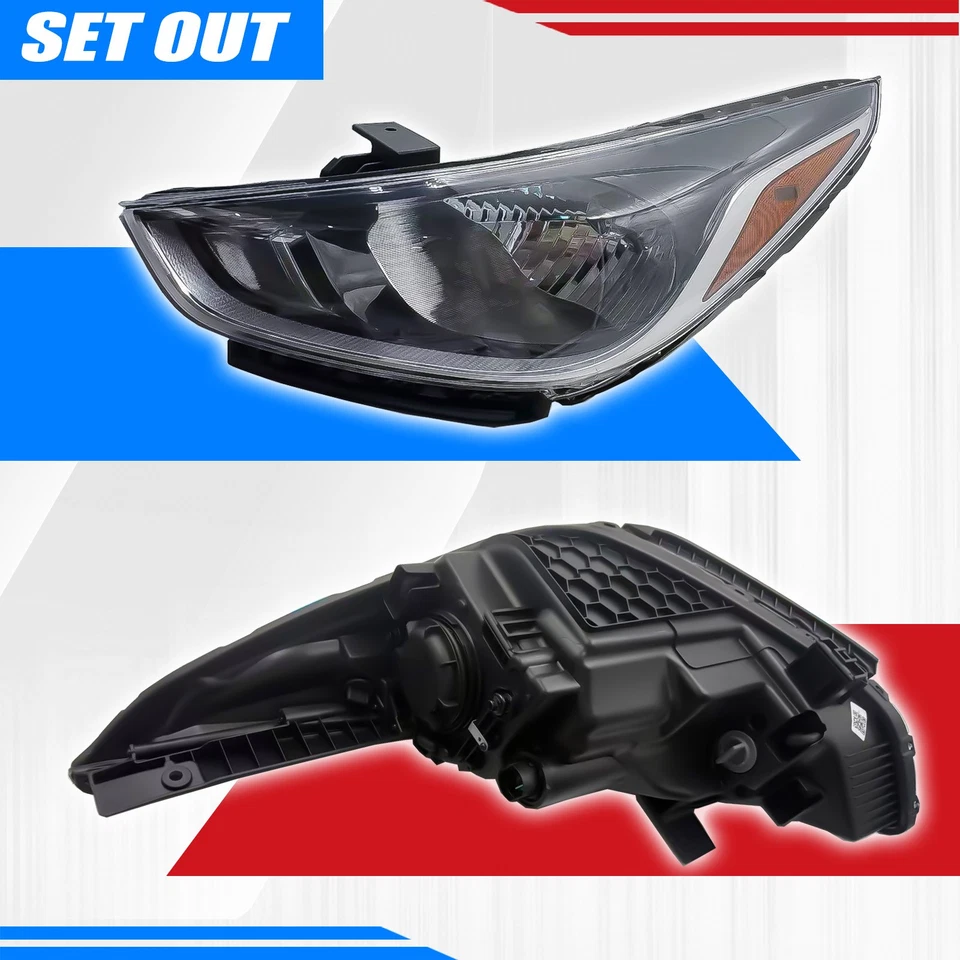 For 2018-2021 Hyundai Accent Headlamp Headlight Assembly Halogen Left Side - Image 2 of 4