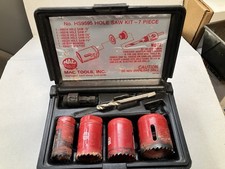USED MAC TOOLS HOLE SAW KIT - 7/8” - 1-1/2”