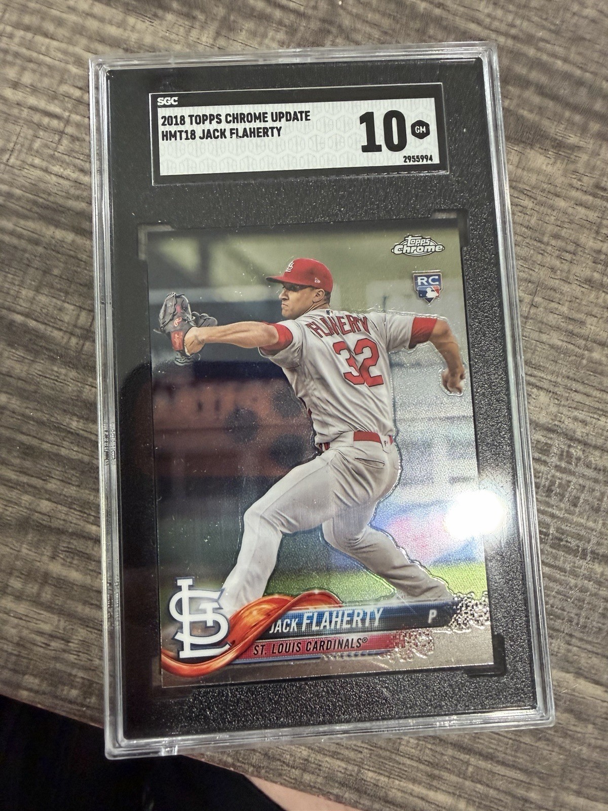 2018 Topps Chrome Update Jack Flaherty RC #HMT18 SGC 10 GEM MINT POP 12