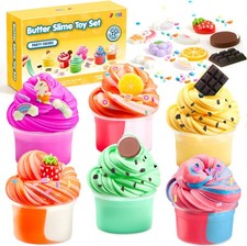 6er Set Butter Schleim Cloud Slime Partygesch...