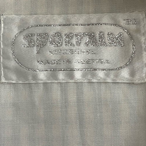 Vintage blau weiß echt Made in Austria Dirndl Oktoberfest Kleid mit Schürze - Bild 11 von 12