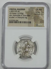 Cilicia, Nagidus 400-333 BC AR Stater Silver Coin NGC Ch AU Strike 5/5 Surf 2/5