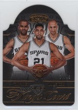 2024 Silhouette The King's Court Bronze /49 Manu Ginobili Tim Duncan #15 HOF ru7