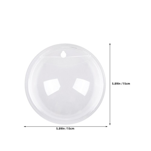  2 Stück Fischschale zur Wandmontage - klar Acryl Betta Aquarium hängend klein - Bild 3 von 12