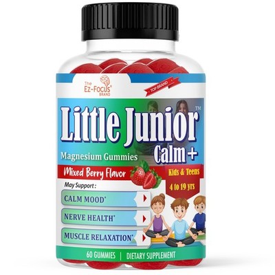 Kids Magnesium Citrate Gummies   Calm, Focus & Relaxation Support   60 Gummies