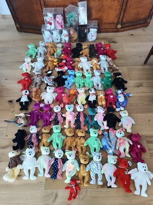 TY Beanie Baby Sammlung 81x Raritäten Bären rare bears 90er Vintage Stofftiere !