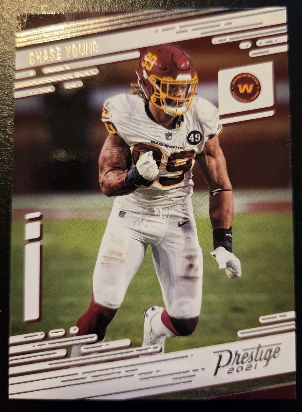 2021 Panini Prestige Football Chase Young #155 Washington Commanders