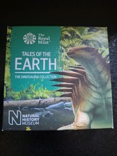 The Royal Mint Tales of the Earth silver proof 50p Hylaeosaurus Coin.