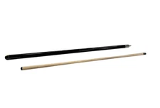 ISZY Billiards 2-Piece Pool Cue Stick Black Hardwood Maple, 58 inch 23oz