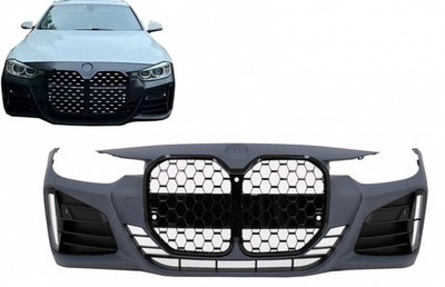Stoßstange für BMW 3er F30 F31 2011-2018 Umbau G80 M3 Design Schwarz Kühlergr