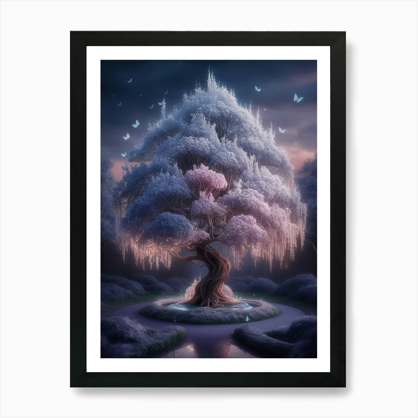 Tree of Life 41 Framed Art Print Canvas Wall Decor Picture  