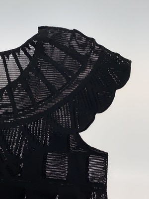 PLEATS PLEASE ISSEY MIYAKE◆ニット・セーター(薄手)/3/ナイロン/BLK/PP22LK964 Pleats Please Issey Miyake Monthly Colors February | WE ARE
