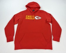 Nike Kansas City Chiefs Hoodie Men  s Large Red Chiefs Kingdom Dri-Fit Pullover