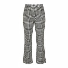 Carlisle Wool Blend Black  White Houndstooth Trouser Pants Size 10 EUC